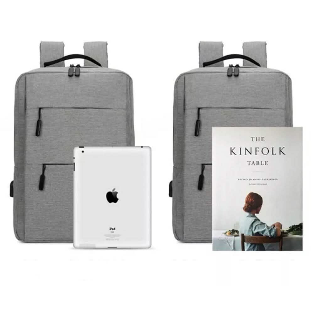 3-Pieces Set: USB Multifunction Large Capacity Business Laptop Bags Set