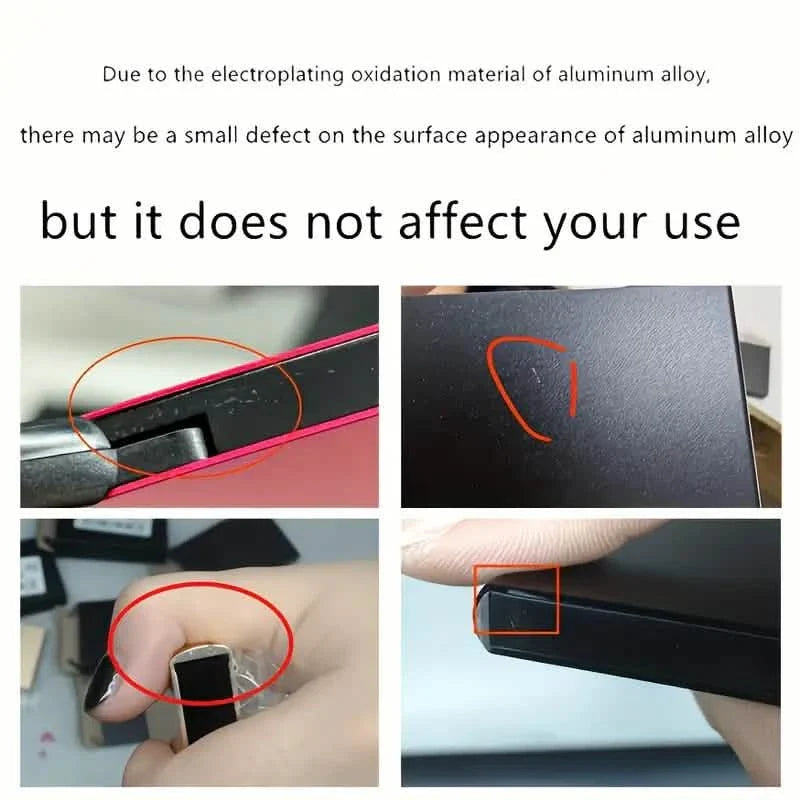 Carbon Fiber Credit Card Holder RFID Blocking, Slim Pop Up Minimalist Wallet