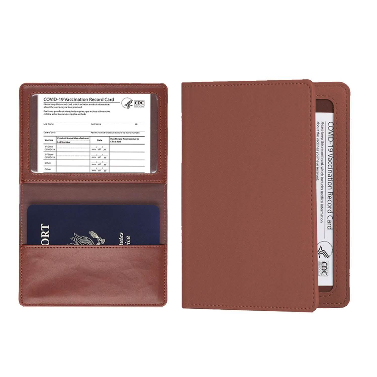 CDC Vaccination Card Holder And RFID Passport Organizer Holder