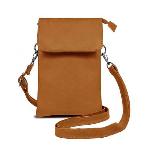 Super Soft Genuine Leather Crossbody Wallet - 5 Colors