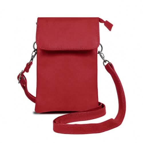 Super Soft Genuine Leather Crossbody Wallet - 5 Colors