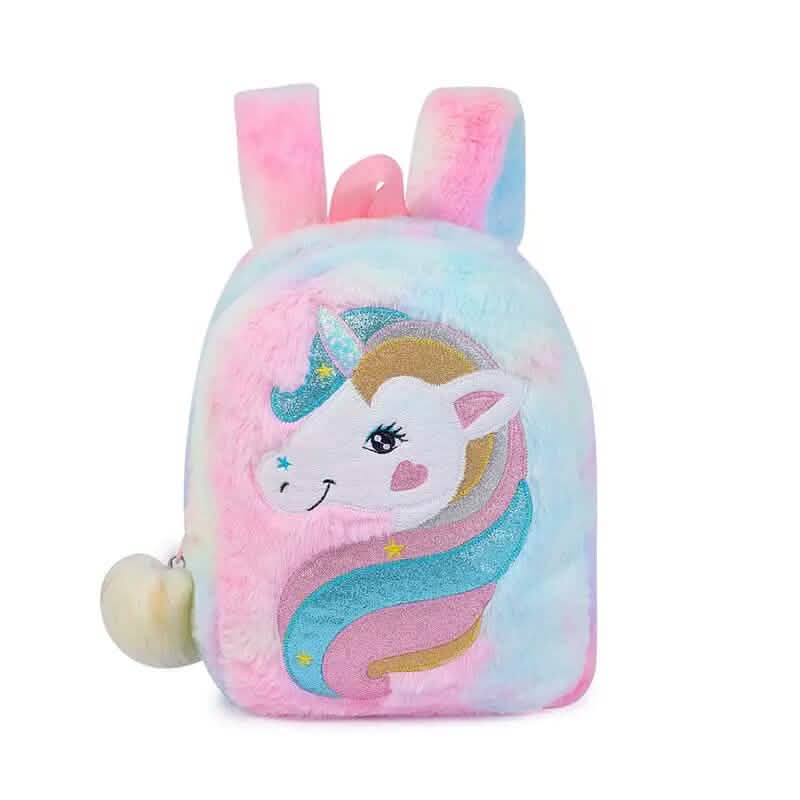 Tie-Dye Fabric Unicorn Shoulder Bag for Girls