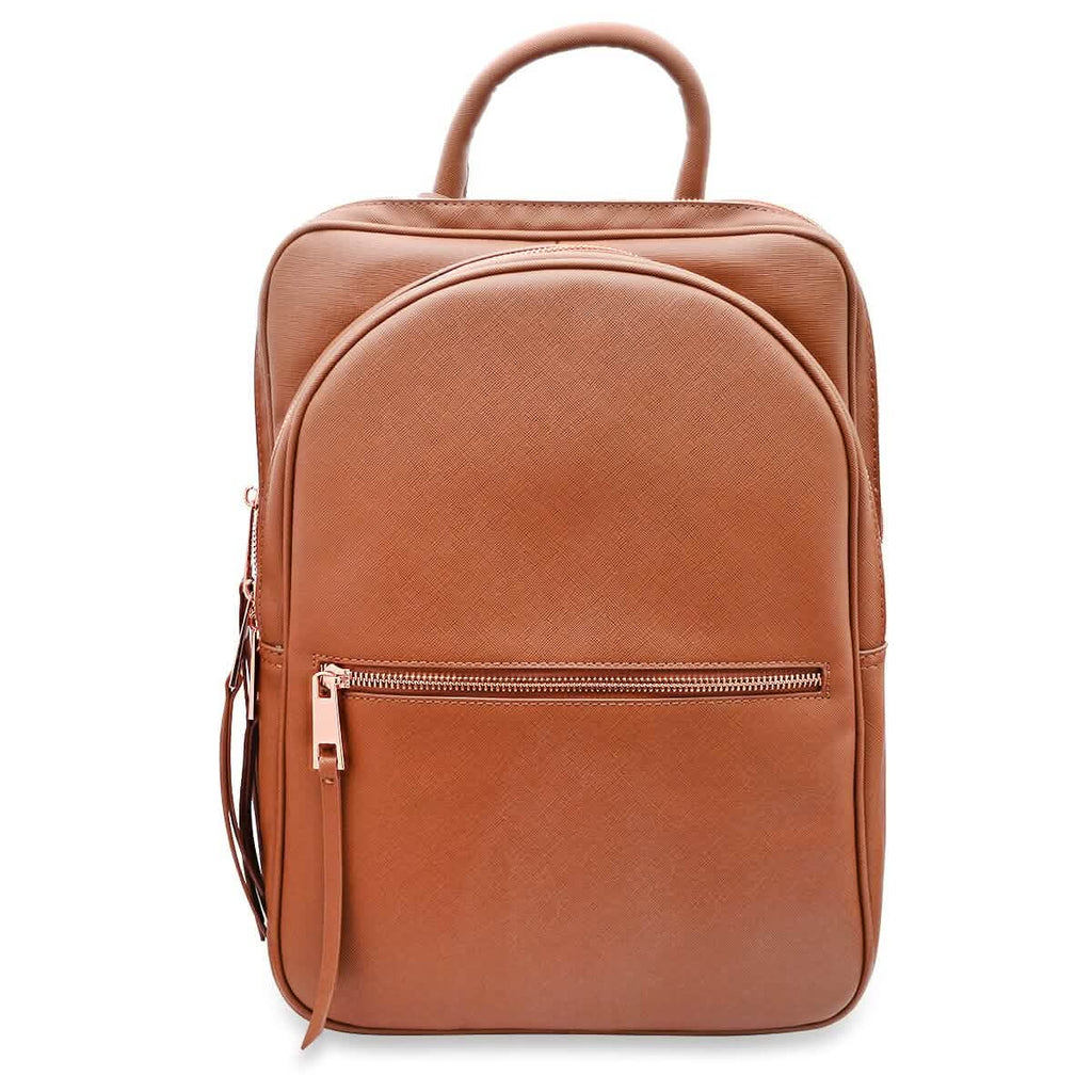 Unisex Super Soft Premium Vegan Leather Travel Backpack with 6 Compartment