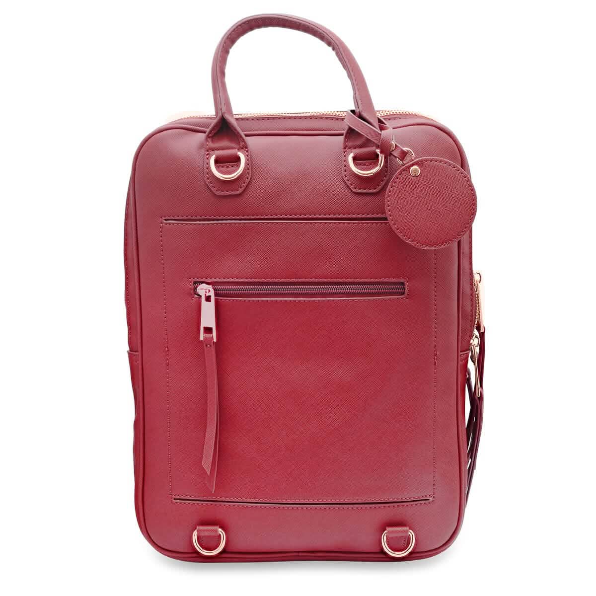 Unisex Super Soft Premium Vegan Leather Travel Backpack with 6 Compartment