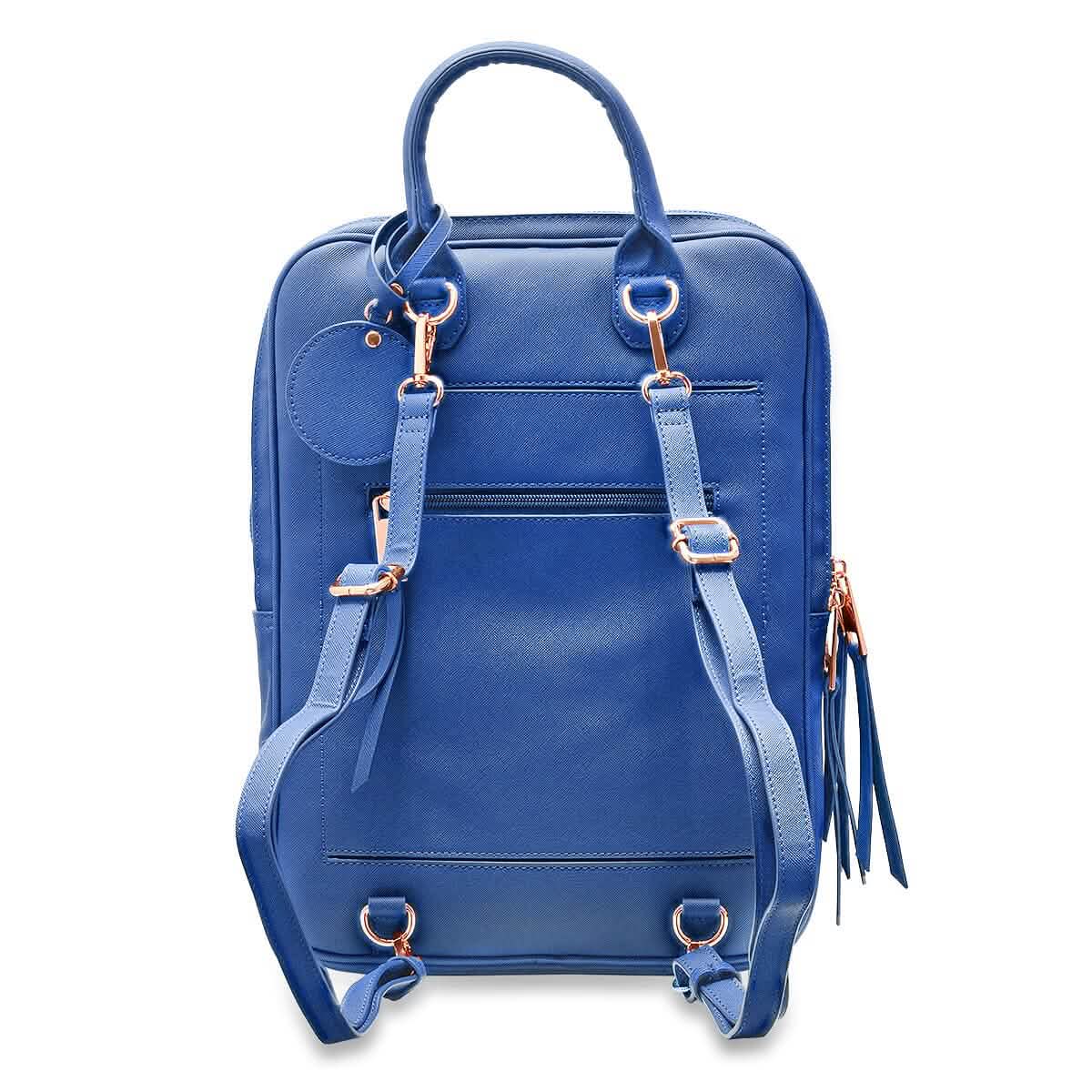 Unisex Super Soft Premium Vegan Leather Travel Backpack with 6 Compartment