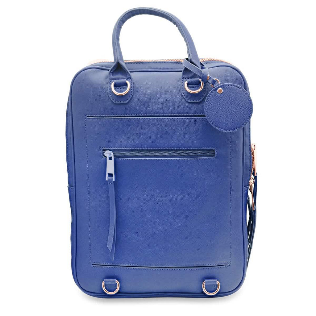 Unisex Super Soft Premium Vegan Leather Travel Backpack with 6 Compartment