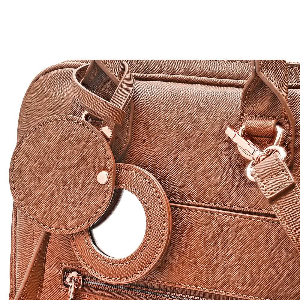 Unisex Super Soft Premium Vegan Leather Travel Backpack with 6 Compartment