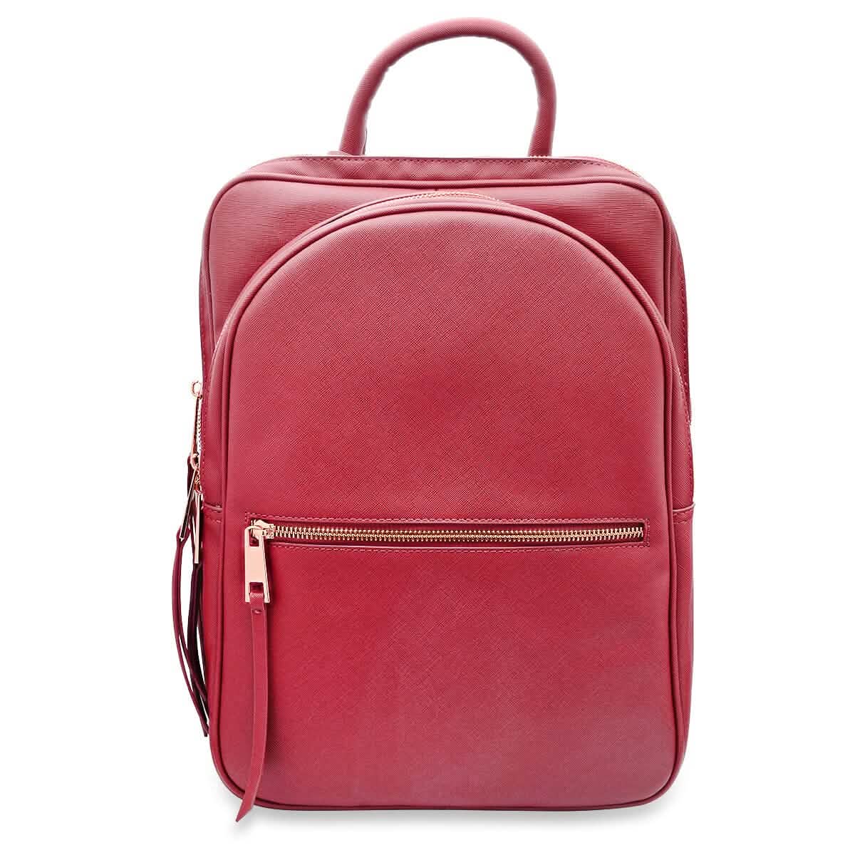 Unisex Super Soft Premium Vegan Leather Travel Backpack with 6 Compartment